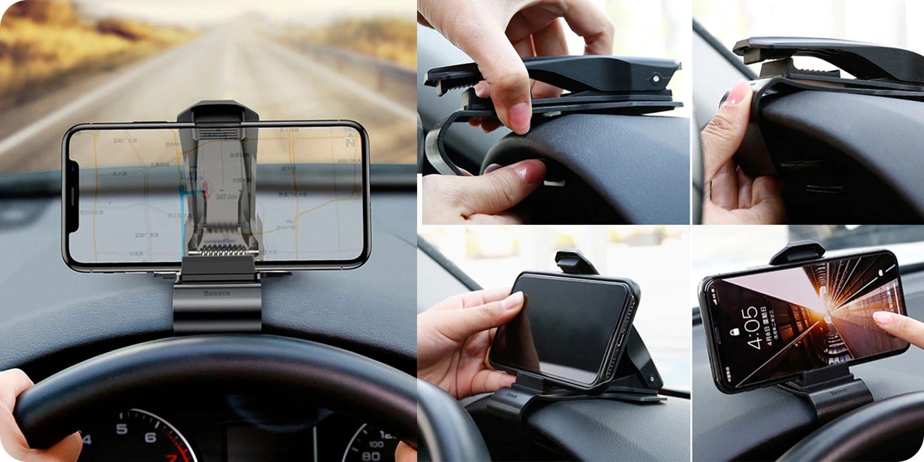 Yüksek Kaliteli Malzeme Baseus Car Mount Araç İçi Telefon Tutucu silikon malzemesi sayesinde telefonunuza zarar vermez ve kaymaz tabanı sayesinde telefonunuzu sabit tutar. Vida, mıknatıs veya yapıştırıcı gibi malzemeler kullanmadan montajını hızlı ve kolay bir şekilde yapabileceğiniz Baseus Car Mount Araç İçi Telefon Tutucu, 360 derece dönen yapısı sayesinde ihtiyaçlarınıza mükemmel şekilde cevap verir.  Kompakt Tasarım Baseus Car Mount Araç İçi Telefon Tutucu 360 derece dönen yapısı sayesinde mobil cihazınızı ile dikey ve yatay olarak kullanmanızı sağlar. Görüş açısını engellemeyen Baseus Car Mount Araç İçi Telefon Tutucu, 3.5" - 7" ekran genişliğine sahip tüm mobil cihazlar ile kullanılabilir. 