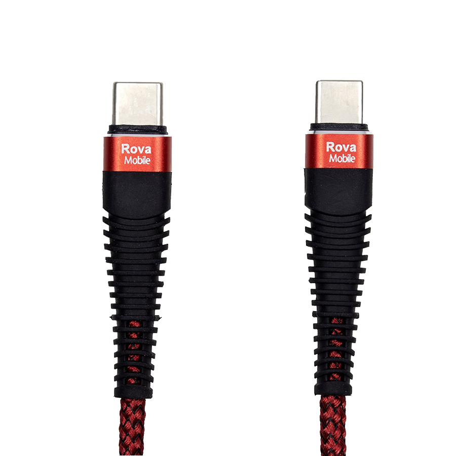 Rova Type - C to Type - C Hızlı Şarj Kablosu 100 cm Kırmızı telefondukkani.com.tr den satın alabilirsiniz.