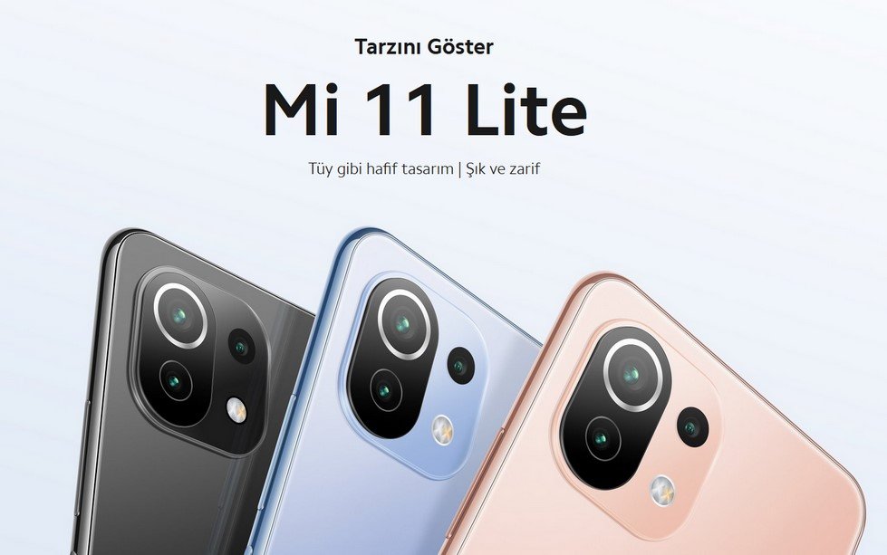 Xiaomi Mi 11 Lite 128 Gb + 8 Gb Cep Telefonu Yeni Süper ince Tasarımı ile tarzını yansıt