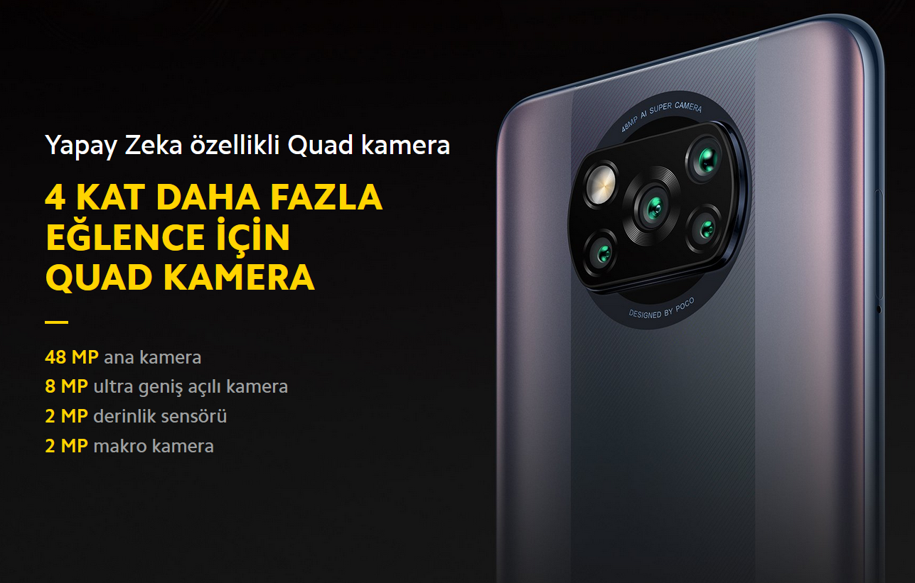 Xiaomi Poco X3 Pro 256 Gb Akıllı Cep Telefonu İlizyon Siyahı (Xiaomi Türkiye Garantili) 48 Mp 4 arka kamera