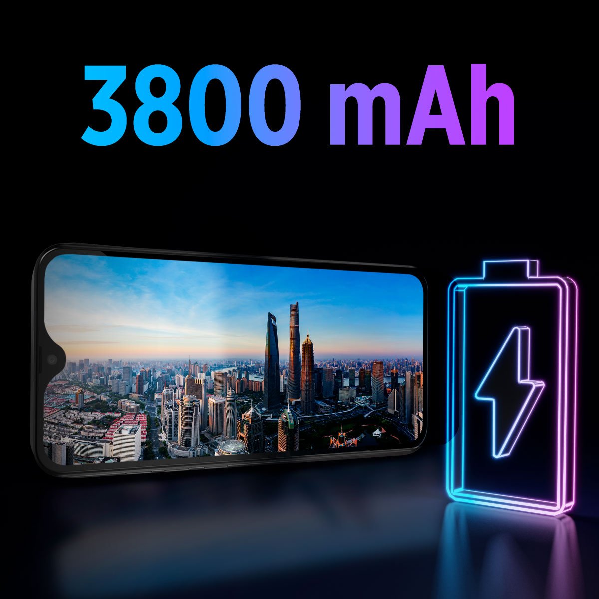 Yüksek Batarya, Kesintisiz kullanım   P13 Blue 2022 3800 mAh batarya kapasitesi ile her zaman seninle!