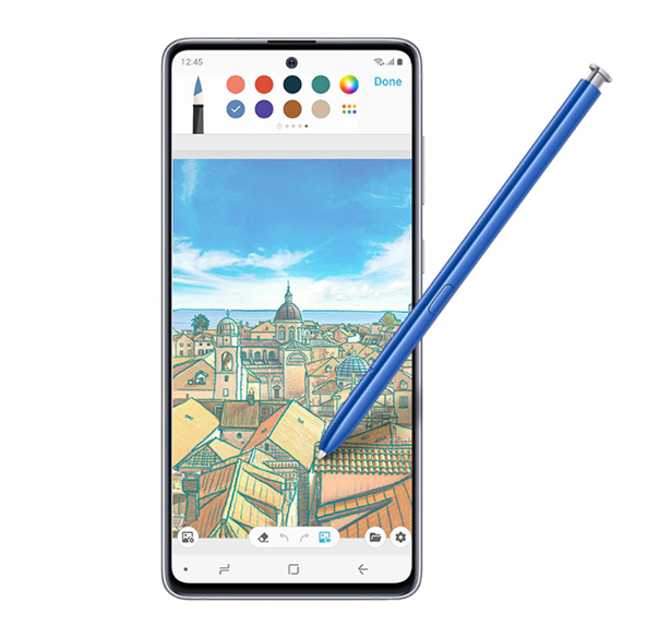 Samsung Galaxy Note 10 Lite 128GB 8GB Ram 6.7 inç Cep Telefonu ayrıca PENUP uygulaması ile sanatsal çalışmalar oluşturun