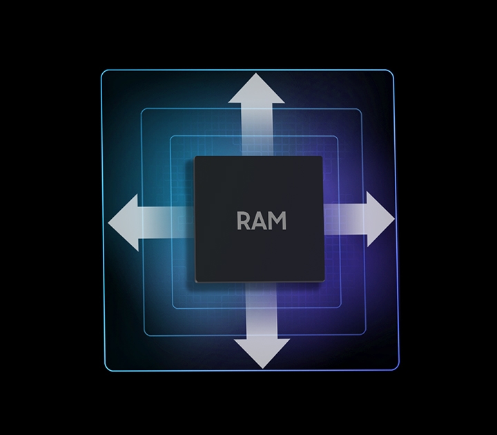 RAM+ ile RAM kapasitenizi artırın Galaxy M23 5G, ekstra sanal RAM sağlamak için telefon kullanım alışkanlıklarınızı akıllı bir şekilde izleyerek uygulamaları akıcı bir şekilde çalıştırmanıza ve çoklu görevlerin keyfini yaşamanıza imkan verir.
