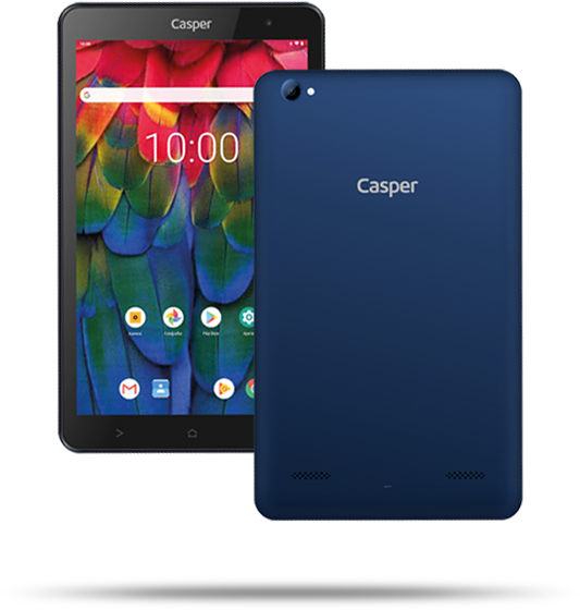 Casper S38 Plus 3GB 32GB 8'' inç Tablet Pc mavi uzun süreli kullanım imkanı