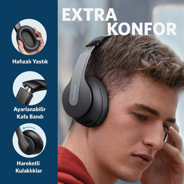 Anker Soundcare Life Q10 Bluetooth Kablosuz Kulaklık Siyah A3032