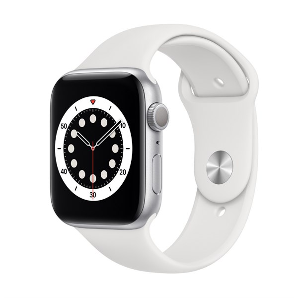 Apple Watch Seri 6 44mm GPS Silver Alüminyum Kasa ve Beyaz Spor Kordon Akıllı Saat ( Apple Türkiye Garantili )  M00D3TU/A