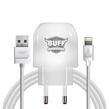 Buff Dual USB Charger Lightning  İOS Şarj Seti beyaz